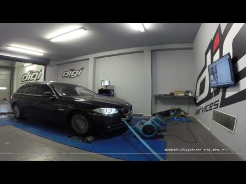 BMW 518D 150cv AUTO Reprogrammation Moteur @ 223cv Digiservices Paris 77 Dyno
