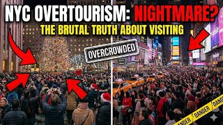 OVERTOURISM in NYC Christmas Walk 4K Rockefeller Center Christmas Tree 2025 to Bryant Park