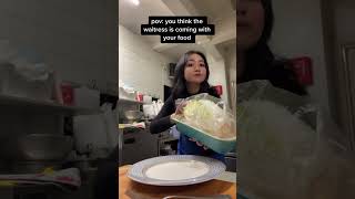 such a tease 🙄  waitress #waiter #restaurant #hungry #tease #joke #hangry #serve #service #food