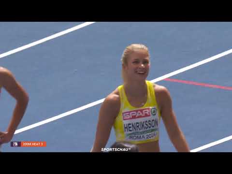 Julia Henriksson - 200 Meter Vorlauf Leichtahletik-EM 2024