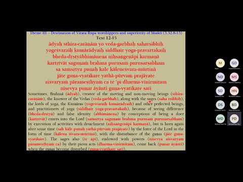 Saturday Bhaktivaibhav SB 3.32.12-33 - Futility of Sakama-karma and the Process of Jnana and Bhakti