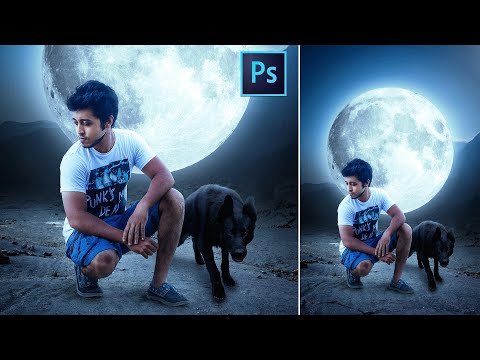 Moon Photo Manipulation tutorial - Photoshop tutorial