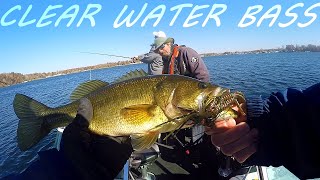 Fishing for HUGE CLEAR WATER BASS at Lake Menderchuck