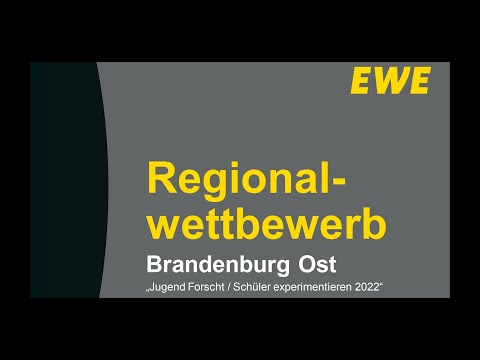 Jugend forscht 2022 in Brandenburg Ost