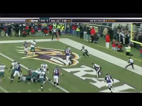 Ed Reed 108 Yard Pick 6! || Week 12 2008