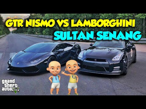 Lambo Aventador VS Nissan GTR NISMO Sultan Upin Ipin SERU - GTA V Upin Ipin Episode Terbaru 837