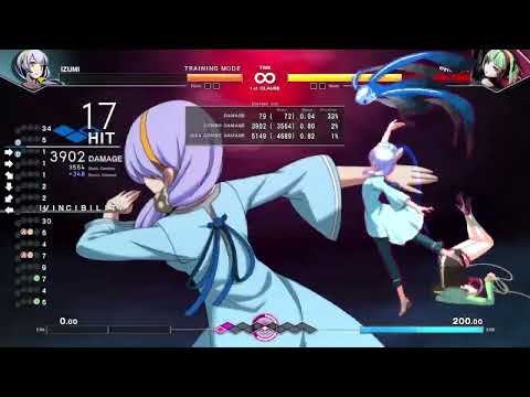 Undernight In Birth 2 sys celes Izumi 5.1k combo