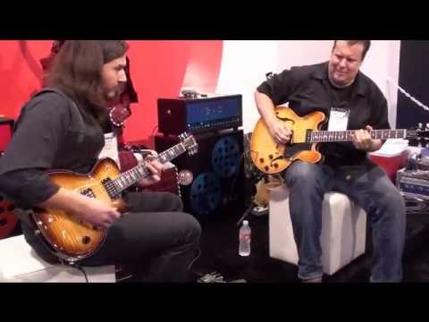 NAMM 2012_FGN Guitars_Carlos E. Perez & Teddy Kumpel