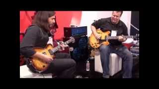 NAMM 2012_FGN Guitars_Carlos E. Perez & Teddy Kumpel