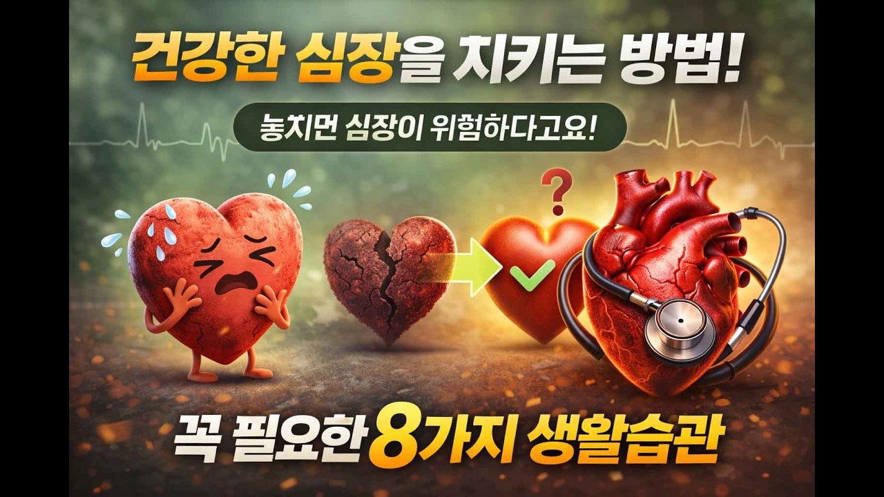 의사들이 말하는 심장 혈관 건강 지키는 8가지 방법 (치매 예방까지!) #심장건강 #혈관질환 #고혈압 #당뇨관리 #고지혈증 #건강정보 #예방의학 #장수 #수면무호흡증 #건강식단
