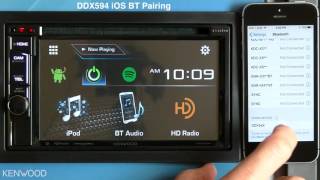 KENWOOD eXcelon iOS Bluetooth Pairing for 2017 Multimedia Receivers (DDX394, DDX594, DDX794)