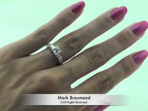 2.03ct Princess Cut Diamond Engagement Anniversary Ring - Mark Broumand