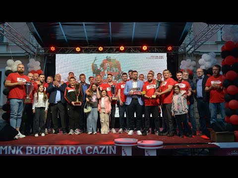MNK BUBAMARA CAZIN | Proslava duple krune na Trgu Alije Izetbegovića