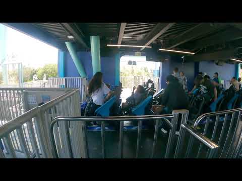 Off-ride footage of a Electric Eel train