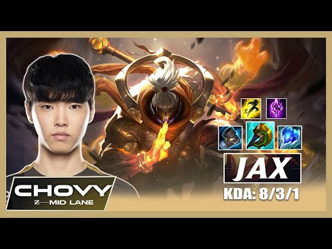 Chovy plays Jax Top | Jax vs Gragas | Patch 12.17 - Lol Pro Replays