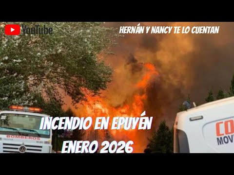 INCENDIO EN CHUBUT. Epuyén.
