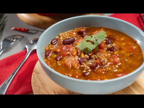 Easy And Homemade SPICY BEEF CHILI SOUP | Recipes.net - YouTube