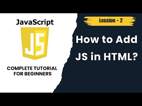 How To Add Javascript In Html Internal External Inline Js Javascript Tutorial Lesson 2