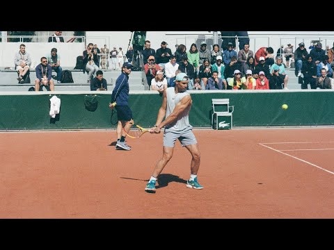 Rafael Nadal Practicing on Clay | Court Level | 2022 | 4K