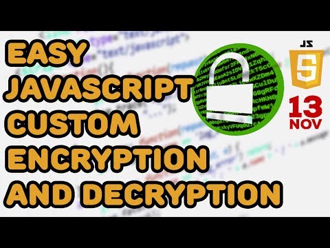 Easy Javascript Custom Encryption And Decryption Engine