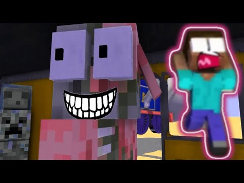 Monster School vs CURSED THOMAS Train School - Minecraft Animation