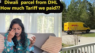 🪔 ஊர்ல இருந்து Diwali  Special DHL Parcel from India வந்துருக்கு ~Unboxing PACKAGE / Family Traveler