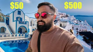 $50 vs $500 Hotel in Santorini, Greece 🇬🇷