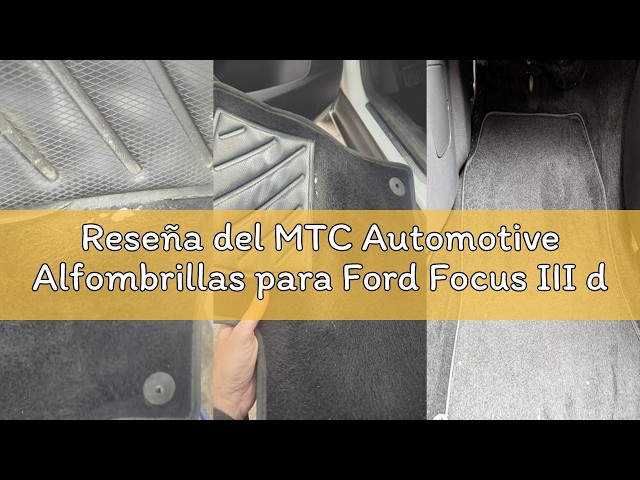 Vídeo relacionado con Alfombrillas Ford Puma Desde 2019 (también Hybrid), MTC Automotive, Antideslizantes, talonera de Goma Reforzada, Botones de fijación