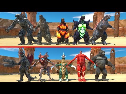 X5 Godzilla VS X5 Monster - Animal Revolt Battle Simulator