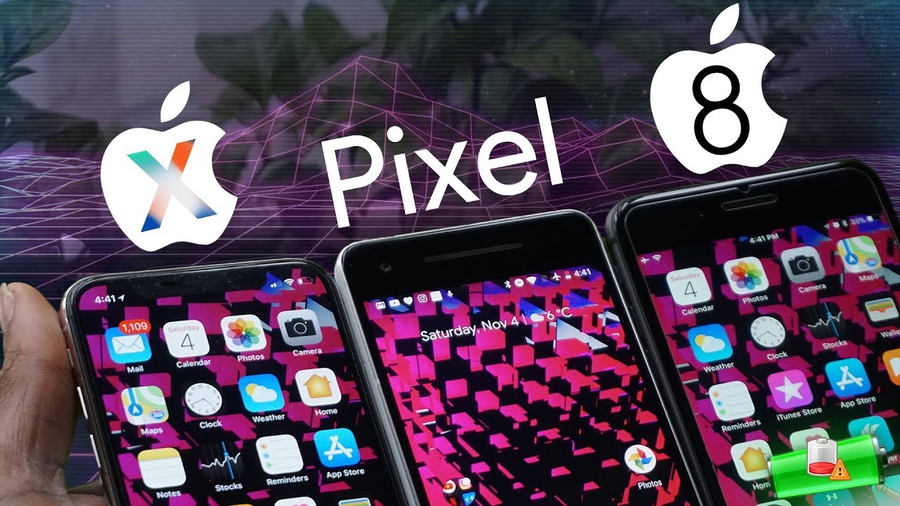 iPhone X vs Pixel 2 vs iPhone 8 Plus  Ultimate Battery Life Drain Test