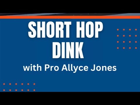 How to do a Short Hop Dink with pickleball pro Allyce Jones! #pickleroll #pickleball #trainingvideo