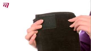 Masters Tri-Fold Golf Towel with Club Scrub Patch Black