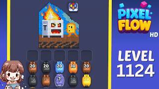 Pixel Flow Level 1124 Solution Walkthrough