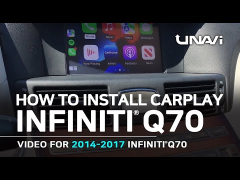 How to Install CARPLAY & ANDROID AUTO in INFINITI Q70 2014, 2015, 2016, 2017