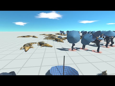 Saltwater Crocodile 20 VS Coward Cole 50 Animal Revolt Battle Simulator