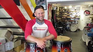 LP Aspire Congas Product Review with BW Drum Shop. LP Aspire Vintage Sunburst Congas Set.