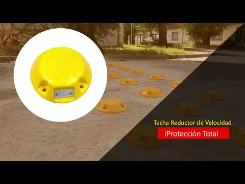 Tacha reductor De Velocidad Amarillo Tortuga - Con Tornillos