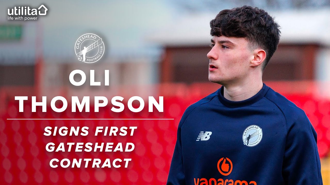 “It feels unbelievable!” 🙌 | Oli Thompson signs first Gateshead contract | INTERVIEW