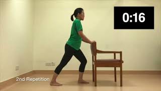 NUHS Physiotherapy - Calf stretch in standing