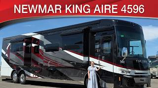 A preview image of the linked video showcasing 2024 Newmar King Aire 4596