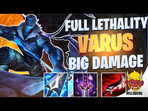 WILD RIFT | Full Lethality Varus = BIG DAMAGE | Challenger Varus Gameplay | Guide & Build