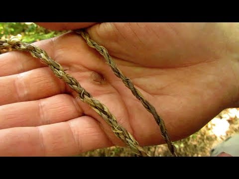 Making 4-Ply Twisted Bow Drill Cordage & A "Hang Fire Ember"