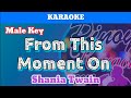From This Moment On by Shania Twain (Karaoke : Male Key)