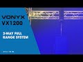 Video: Vonyx Vx1200 Sistema de Sonido Amplificado 750W 