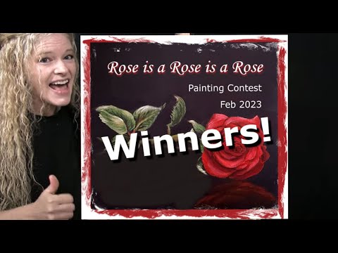 Febbraio 2023 "ROSE IS A ROSE IS A ROSE" - Annuncio del vincitore del concorso di pittura Patreon