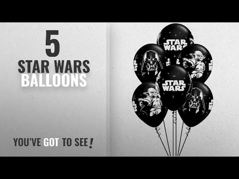 Top 10 Star Wars Balloons [2018]: Qualatex Star Wars Biodegradable Latex Balloons Onyx Black with