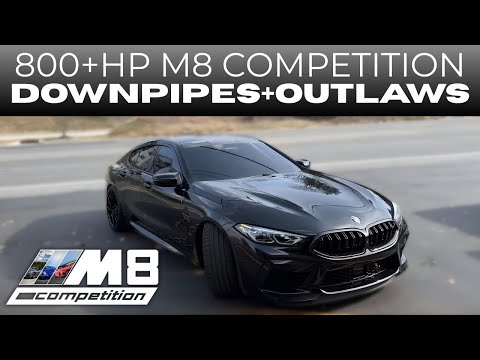 800+hp 2020 BMW M8 Competition w/ Downpipes & Flowmaster Outlaws!