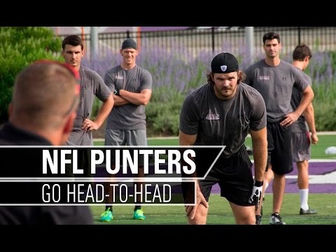 NFL Punters Compete Head-To-Head | Kohl's Kicking