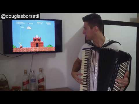 Tocando a Musica Do Mario Bros No acordeon