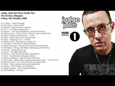 Judge Jules   Live from Inside Out, The Arches, Glasgow   6 October 2000